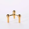 Stackable Ball-Joint Metal Candle Holder – Modular 3-Arm Candelabra